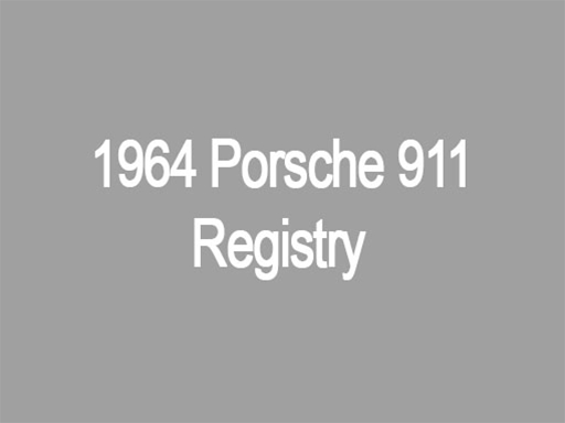 Porsche 911 Registry